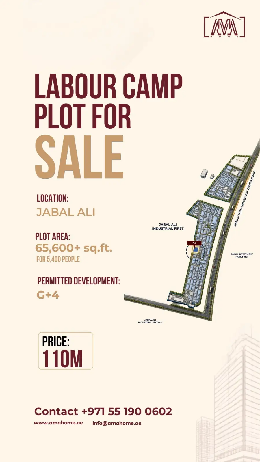 Plot in Jabal Ali Industrial first