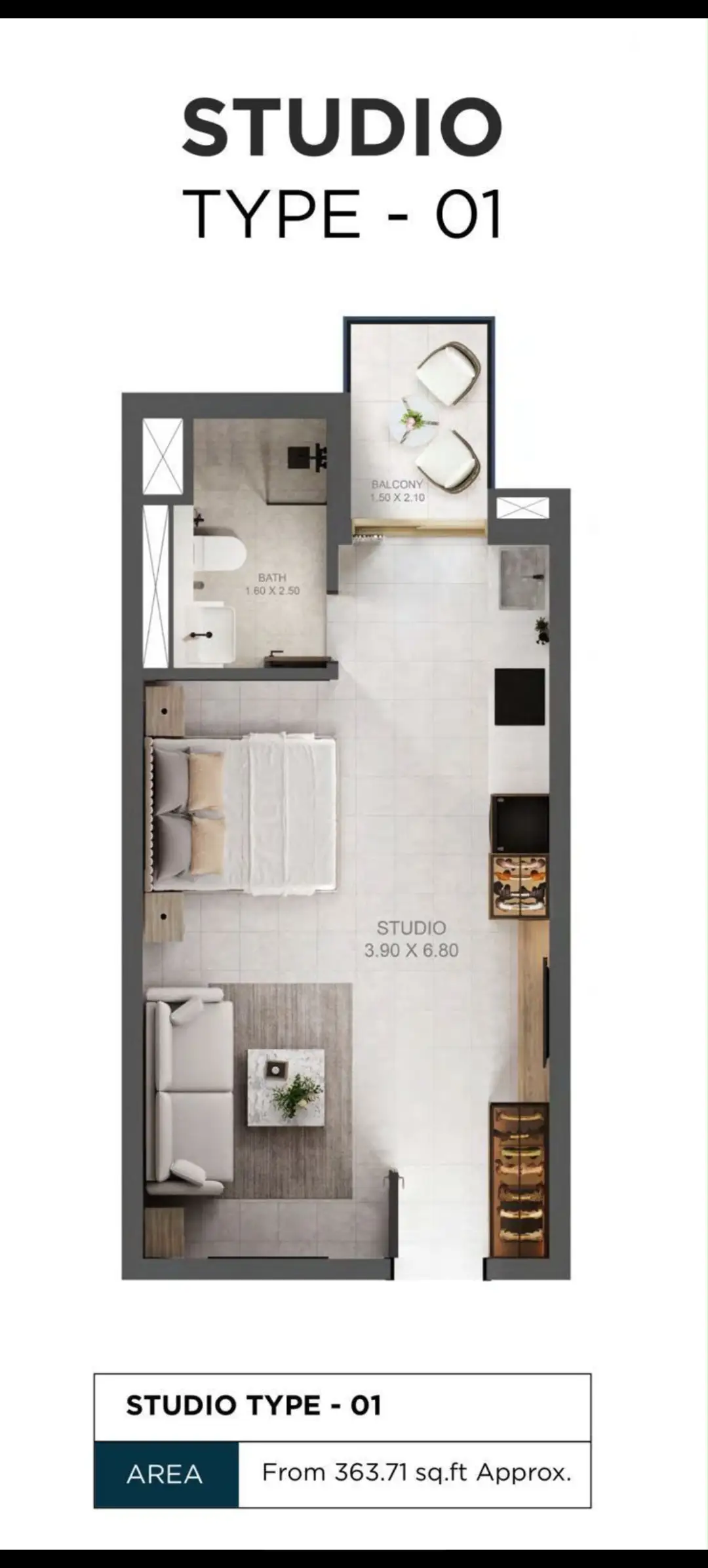 Studio apartment in 10A Residence, Jumeirah Village Circle (JVC)
